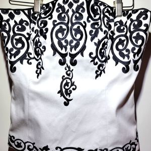 White/Black House Market Corset
